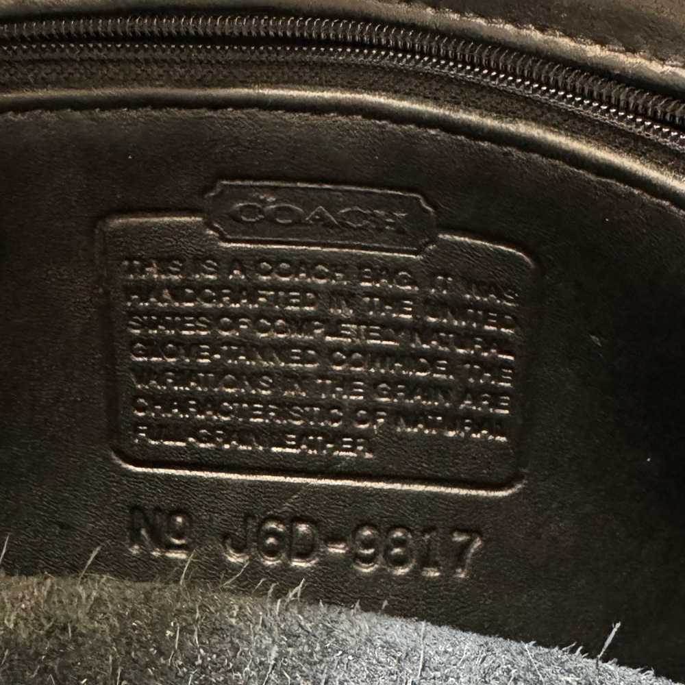 Vintage Coach 9817 Black Leather Camera Crossbody Shoulder Bag - Picture 10 of 16